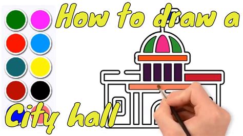 Learn How to Draw a City hall .